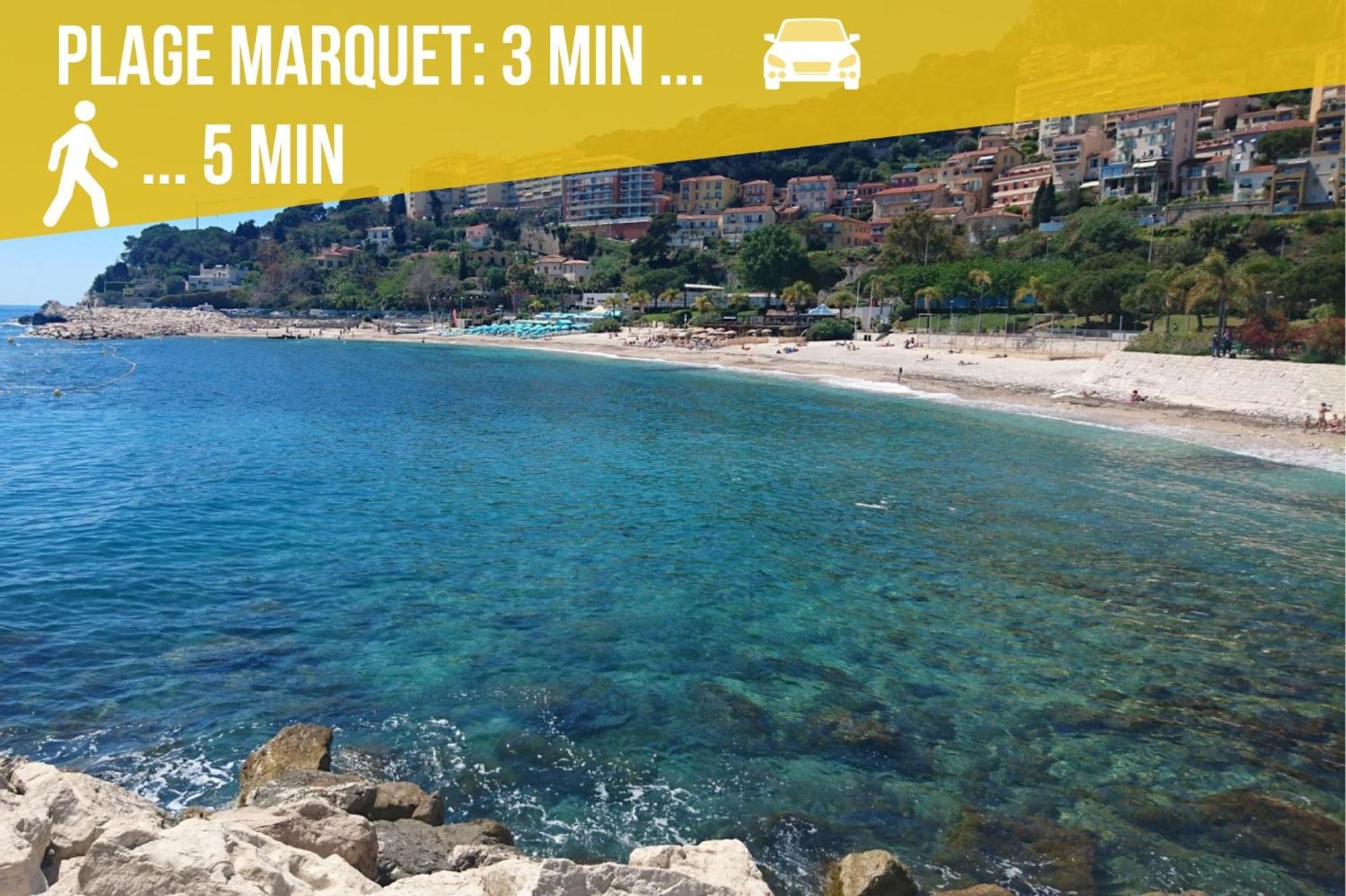Appartements Neuf - Frontiere De Monaco - Clim - Wifi Cap-d'Ail Ngoại thất bức ảnh