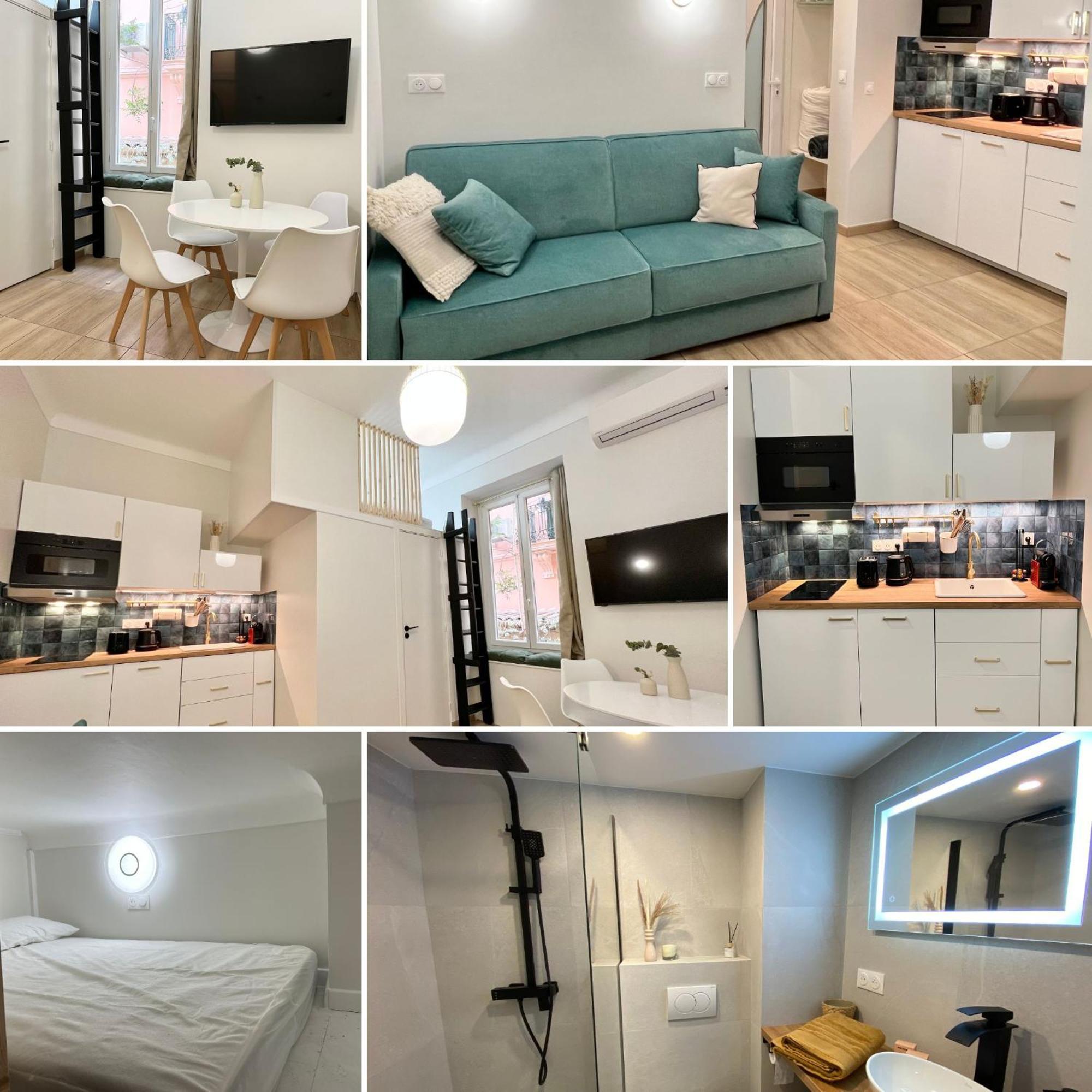 Appartements Neuf - Frontiere De Monaco - Clim - Wifi Cap-d'Ail Ngoại thất bức ảnh